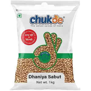 Chukde Dhania Sabut - 1 Kg |Whole Coriander Seeds for Cooking o known as Dhania Malli Dhaniyalu Kottambari Beeja