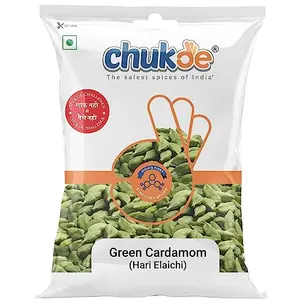 Chukde Hari Elaichi Green Cardamom Whole Spices 50g