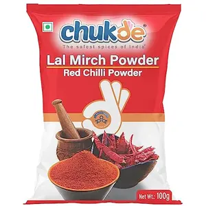 Chukde Lal Mirch Red Chilli Powder 300g Pack of 100g x 3