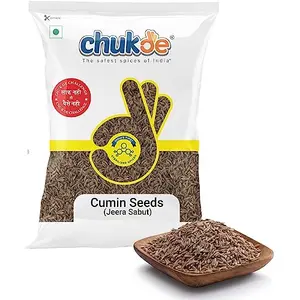 Chukde Jeera Sabut - 200 Grams | Whole Spices for Vegetarian Meat and Rice Dishes Snacks and Beverages | Aid Regulator Anti-