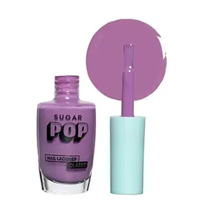 SUGAR POP Nail Lacquer - 09 Lilac Rush (Lilac) 10 ml - Dries in 45 seconds - Quick-drying Chip-resistant Long-lasting. Glossy high shine Nail Enamel/Polish for women.
