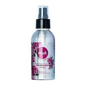Vilvah Store Rosewater Face Toner for Oily Skin Soothing and Pore Tightening - Face Mist Spray to Hydrate & Refresh Your Skin - Best for Makeup Remove 100ml (Pack of 1)