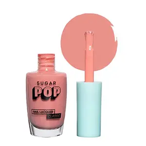 SUGAR POP Nail Lacquer - 05 Salmon Wonder (Salmon k) 10 ml - Dries in 45 seconds - Quick-drying Chip-resistant Long-lasting. Glossy high shine Nail Enamel/Polish for women.