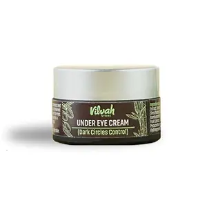 Vilvah Store Under Eye Cream Dark Circle Remover Cream - Minimizes Darkened ed Appearance Wrinkles Puffiness Around the Eye With Natural Ingredients 20ml