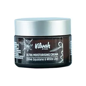 Vilvah Store Ultra Moisturising Cream (Olive Squalene And White Lily) 50ml