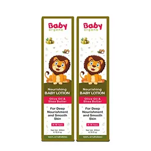 Babyorgano Ayurvedic Soothing Body Lotion - Calm and Moisturize Dry Itchy Skin with Gentle Non-Greasy Formula Suitable for Newborns and 200ml Combo