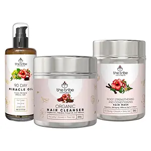 The Tribe Concepts Hair Grow Kit for Hairfall and Hair Growth 100% Chemical Free & Natural