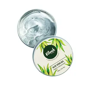 Vilvah Store Aloe Vera Gel | With Pure Natural Aloe Vera | For Face Styling Gel for Hair Skin Moisturizer | Hydrates and Soothes | With Vitamin E and No Paraben | 100G (Pack of 1)