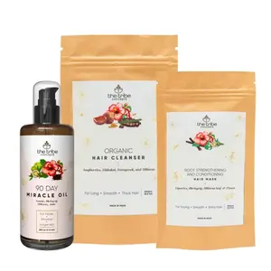 The Tribe Concepts Anti-Dandruff Kit Effective Ayurvedic Products for Hair Fall Control & Dandruff 100% Chemical Free & Natural