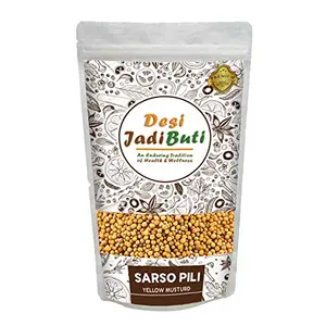Desi Jadi Buti Sarso Pili | Pili Sarso | Yellow Mustard Seeds | Peeli Sarsoo(100 Gm)