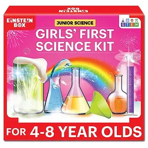 Einstein Box Girls' First Science Kit for 4-6-8 Years Old Girls | STEM Toys for Girls | Learning & Education Toys for 45678 Year olds