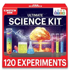 Einstein Box Ultimate Science Kit for Boys and Girls Ages 8-12-14| day Gifts Ideas  | STEM Learning Toys for 891011121314 Year Olds| 6-8 Experiments Each of Different Sciences