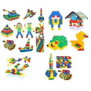 ToysBuddy DIY Bullet Puzzle Building Blocks Game Toys for Education 170 Bullet Blocks Learning Puzzle Learning Toy for Multicolor