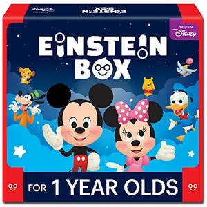 Einstein Box Featuring Disney for 1-Year-Old Boys/Girls | Board Books and Pretend Play Gift Pack | Learning and Educational Toys and Games | Winnie The Pooh (1 Box Set)