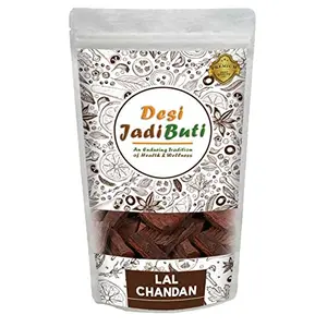 Desi Jadi Buti Laal Chandan Lakdi | Red Sandalwood (Non-Aromatic & For Puja Purpose)(100 Gram)