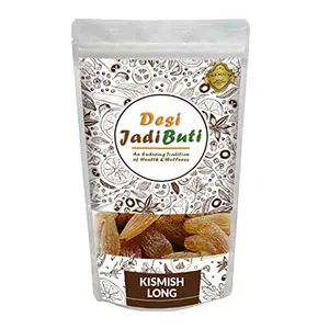 Desi Jadi Buti Green Long Raisin | Kishmish Healthy & Juicy Nutritious | Rich in Iron & Vitamin B | Healthy Sweet Treats  (900 g)