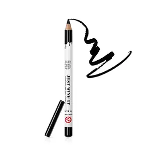 Earth Rhythm 100% Organic Pencil with Jojoba Oil & Shea Butter | Intense Black & Smooth  for Men & Women - 1.14 gm Matte Finish