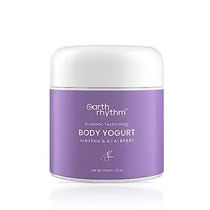 Earth Rhythm Acai Berry Body Yogurt - Moisturizes Hydrates - 100ml