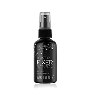 Swiss Beauty Long Lasting Misty Finish Professional Makeup Fixer Spray For Face Makeup | With Aloe Vera And Vitamin- E | Light Quick Dry Makeup Setting Spray |70 Ml|