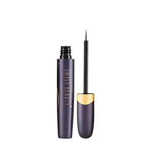 Swiss Beauty Waterproof And Long Lasting Liquid  | Smudge Proof Eye Makeup | Quick Drying |Black 5.5 Ml |