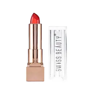 Swiss Beauty Glitter Gel Moisturizing Lipstick| Long Lasting Hydrating Lipstick For Dry And Chapped Lips | Shade-03 3.6Gm|