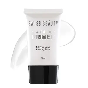 Swiss Beauty Makeup Primer for Face| Oil-Free Shine | Minimises Pores | Long-Lasting Base | All skin Types | 30g