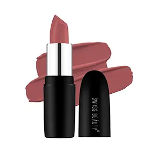 Swiss Beauty Pure Matte Lipstick | Long Lasting Hydrating & LightLipstick | Bare 3.8gm|Â 