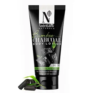 NutriGlow Natural's Bamboo  Body Lotion for Intense Hydration & Moisture Lock with Shea Butter - 100g