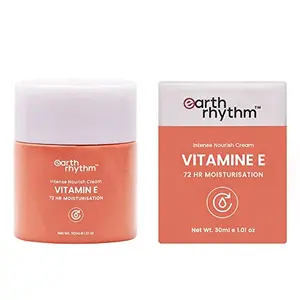 Earth Rhythm Vitamin E Intense Nourish Day Cream Plumps Skin Provide Moisturization Vitamin E Shea Butter Rosemary for Men & Women - 30gm