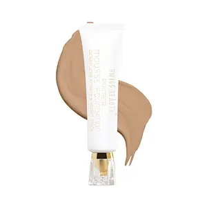 Swiss Beauty Primer Mousse Foundation less Smooth And Velvet Touch Face Makeup Beige 40Ml - Matte To Radiant Finish Mousse Foundation Perfect Glow Makeup Foundation Long Lasting And Wear