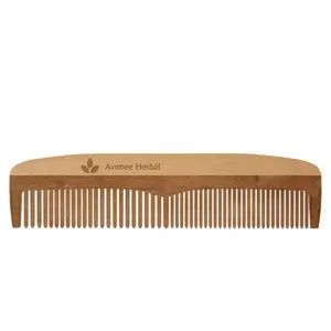 Avimee Herbal Neem Wood hair Comb | Dandruff | s Frizzy Hair | Wood Sourced from Orissa