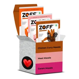 Zoff Chicken Meat and Garam Masala Powder | Pack of 3 | Combo Healthy Delicious & Flavourful | Hot & Spicy | Hygienically Packed No | 100 Gm Each | Total 300 gm