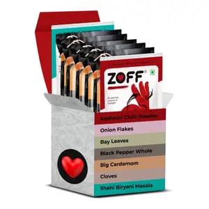 Zoff Biryani -E- Bahar Kit | Pack of 7 | Exotic Spices Blend No ed Colour & No ed Pure Natural & Fresh Masala for Cooking