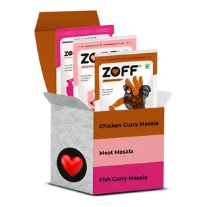 Zoff Assorted Ready to Cook Mini | Pack Veg & Non-Veg | Curry Spices Combo | Pack of 3 |