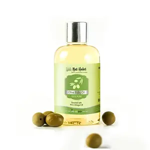 Nat Habit 100% Pure Olive Oil Enriched With Vit E Omega Chemical Free & Preservative Free - 100 ml