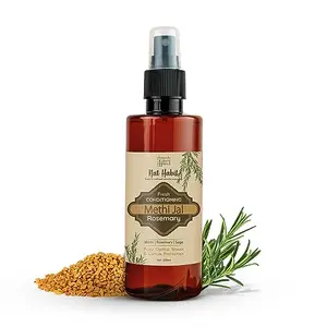 Nat Habit - Back To Natural Secrets Everyday Rosemary Conditioning Methi Jal (Hair Serum Hair Spray) Hair Growth Hairfall Control Smoothening Softening Frizzy With Apple Cider Vinegar 200ml