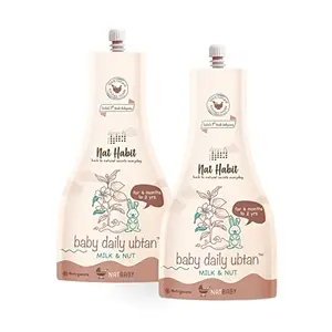 Nat Habit Milk & Nut Daily Ubtan For Body Cleansing & Nutrition 6mth - 2yr - 80 g Each (Pack of 2)