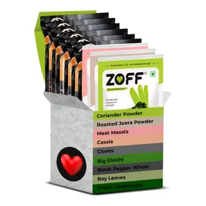 Zoff Meat Starter Spices Kit | Pack of 12 | Exotic Spices Blend No ed Colour & No ed Pure Natural & Fresh Masala for Cooking