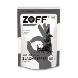 Zoff Black Pepper | Amchur Powder | Roasted Jeera | All in One Pack 3 100GM | Freshly Grounded No ed Colour