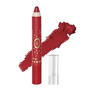 Fashion Colour Ultra Matte Lip Crayon II Waterproof Long Lasting Super Smooth And Non Dry Texture With Free ener 2.8g (17 Sweet Peach)