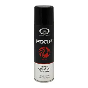Fashion Colour Fixup Hair Colour Spray I Available in Multi Colour Shades to Set Your Hair I Specially Created for Indian Hair (150ml) (Fire Red)