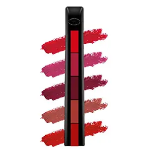 Fashion Colour Jersy Girl 5 in 1 Matte Lipstick Waterproof and Long Lasting 7.5g (Shade 02)