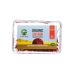 Go Earth Organic Kashmiri Mogra Saffron/Kesar 1gm