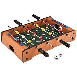 Cable World Mid-Sized Foosball Mini Football Table Soccer Game 51X31X10 cm 20 Inches for Kid