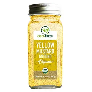 Geo-Fresh Organic Yellow Mustard Powder 50g - USDA Certified