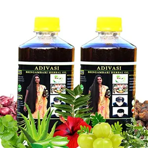 Adivasi Bhringambari Herbal Hair Oil for Hair Growth & Anti Hairfall Control 250ml (Basically Made By Pure Adivasi Ayurvedic Herbs)