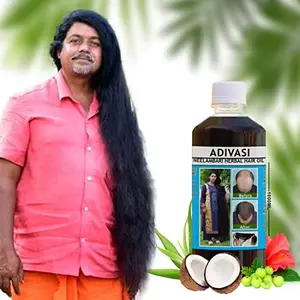 Adivasi Neelambari Herbal Hair oil The powerful blend of 101 rare herbs including Neelambari Bringraj Amla AloeveraTulsi (1000ML)