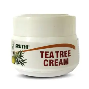 Sruthi Herbal Tea Tree Cream | Daily Skincare Cream with Teatree Extracts for All Skin Types | 50g