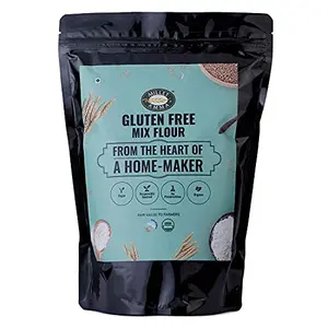Millet Amma Organic Flour - 1 Kg Pack | Contains Jowar Bajra Ragi and Amaranth | Rich in Fiber Calcium & Phosphorus | Helps in Management | 100% Free | Suitable for Rotis Snacks Sweets Parathas