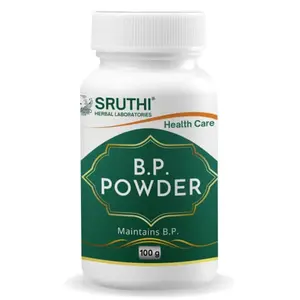 Sruthi Herbal Natural Ayurvedic B.P. Powder for Optimal Health | & Control | 100g Pack